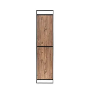 Kalune Design Šatní uzavřená skříň Dynamic 104 cm borovice Atlantic/černá