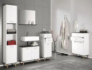 Koupelnová vysoká skříňka Landos, Antracit