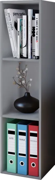Regál na šanóny š: 34 cm, sivý