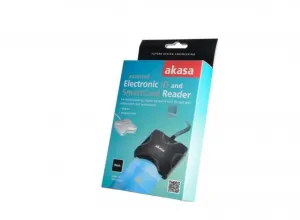 AKASA Externá Čítačka Smart Kariet/ID Kariet AK-CR-03WHV2, Biela