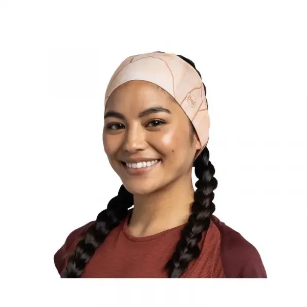 Čelenka BUFF COOLNET UV® WIDE HEADBAND MOUTAH APRICOT