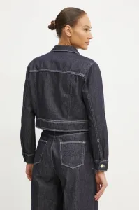 Bunda Karl Lagerfeld Button Denim Jacket Dark Blue Denim
