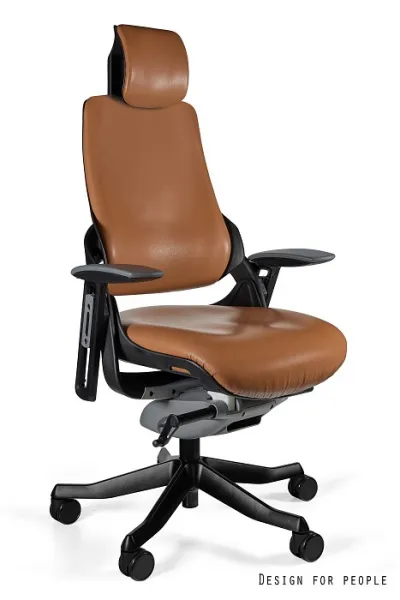 Kancelárska stolička WOU-natural koža Prevedenie: CONST.white-nat.leather