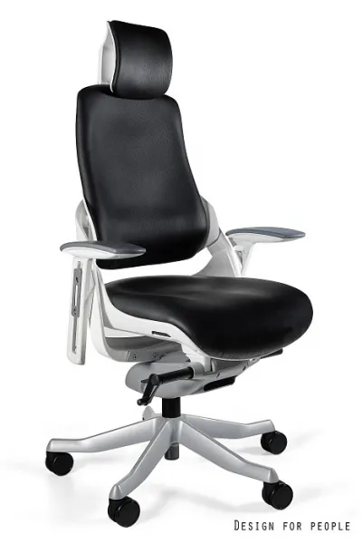 Kancelárska stolička WOU-natural koža Prevedenie: CONST.black-nat.leather