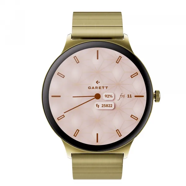 GARETT Smartwatch Verona 2 zlatá gold solid steel inteligentné hodinky