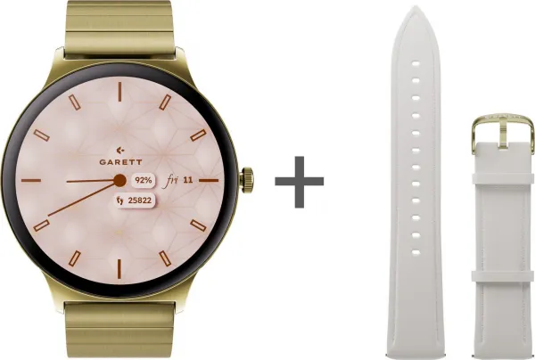 GARETT Smartwatch Verona 2 zlatá gold solid steel inteligentné hodinky