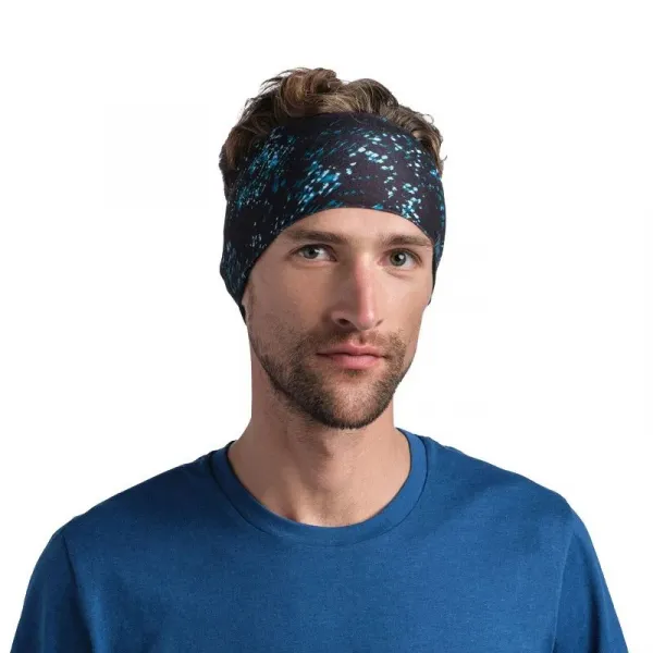 Čelenka BUFF COOLNET UV® WIDE HEADBAND SPECKLE BLACK