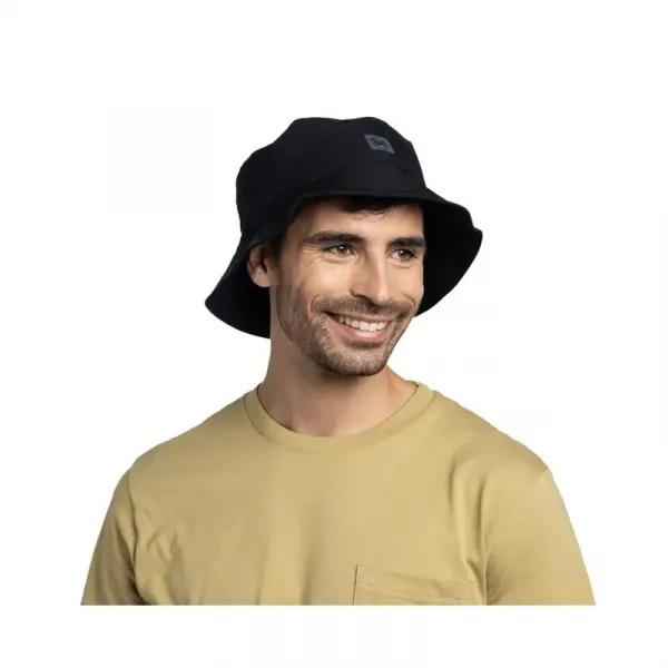 Klobúk BUFF ADVENTURE BUCKET HAT SOLID BLACK