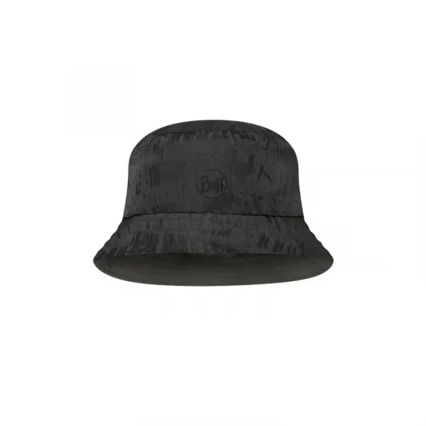 Klobúk BUFF TRAVEL BUCKET HAT GLINE BLACK-GREY