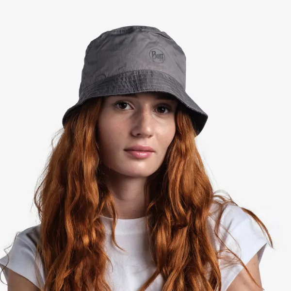 Klobúk BUFF TRAVEL BUCKET HAT GLINE BLACK-GREY