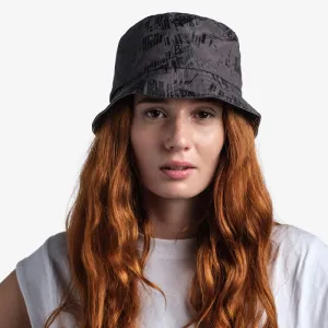 Klobúk BUFF TRAVEL BUCKET HAT GLINE BLACK-GREY