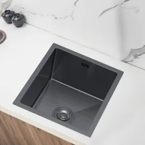 VELAZO Oceľový drez 40 x 50 bez otvoru pre batériu, grafit, Velazo VELAZ4050BB