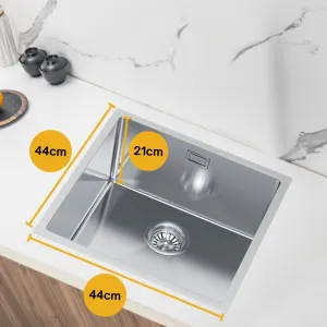 VELAZO Jednokomorový oceľový drez - 44 x 44 cm, Velazo VELAZ4444