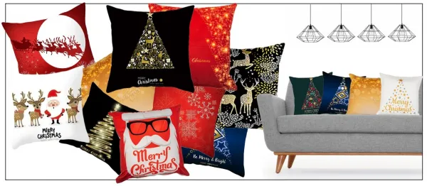 Tutumi Obliečka na vankúš 3D Merry Christmas zelená