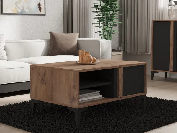 Kalune Design Súprava nábytku do obývačky Lacin borovica Atlantic/antracit