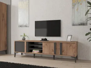 Kalune Design Súprava nábytku do obývačky Lacin borovica Atlantic/antracit