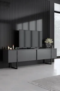 Living Room Furniture Set Luxe - Anthracite, Black