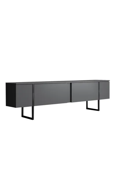 Living Room Furniture Set Luxe - Anthracite, Black