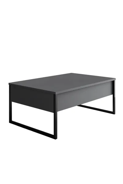 Living Room Furniture Set Luxe - Anthracite, Black
