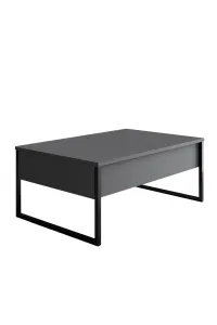 Living Room Furniture Set Luxe - Anthracite, Black