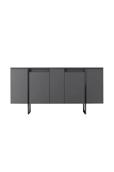 Living Room Furniture Set Luxe - Anthracite, Black