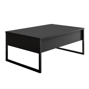 Kalune Design Sada nábytku do obývacího pokoje Luxe antracit/černá II