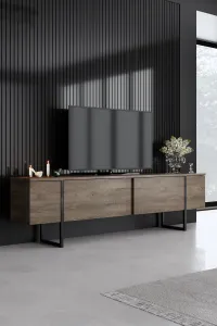 Kalune Design Sada nábytku do obývacího pokoje Luxe ořech/černá
