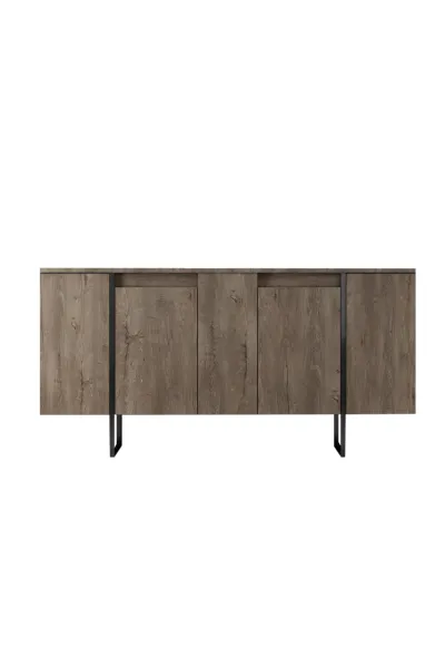 Kalune Design Sada nábytku do obývacího pokoje Luxe ořech/černá