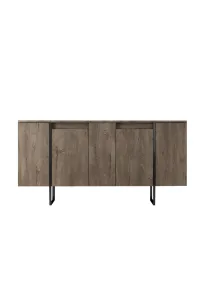 Kalune Design Sada nábytku do obývacího pokoje Luxe ořech/černá