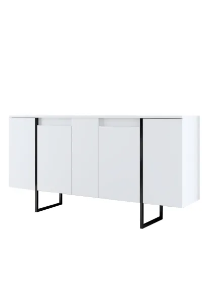 Living Room Furniture Set Luxe - White, Black