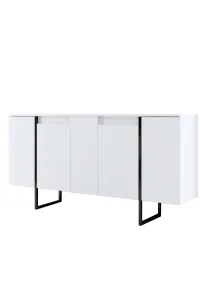Living Room Furniture Set Luxe - White, Black