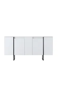 Living Room Furniture Set Luxe - White, Black