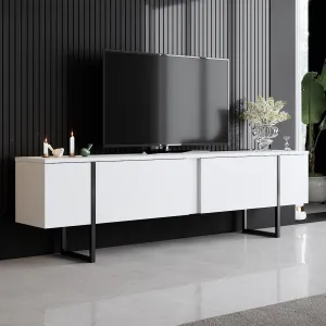 Living Room Furniture Set Luxe Set - White, Black