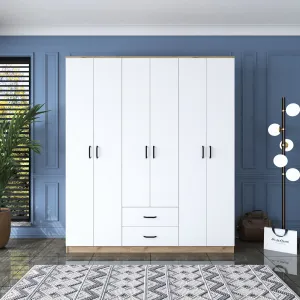 Kalune Design Šatní skříň BA 113 180 cm ořech/bílá