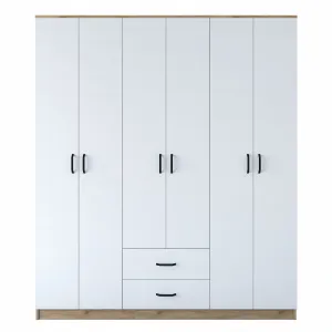 Kalune Design Šatní skříň BA 113 180 cm ořech/bílá