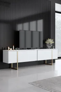 Living Room Furniture Set Luxe - White, Gold