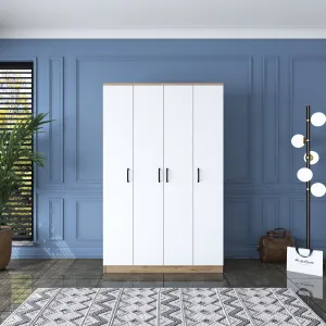 Kalune Design Šatní skříň BA 116 120 cm ořech/bílá
