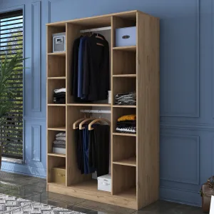 Kalune Design Šatní skříň BA 116 120 cm ořech/bílá