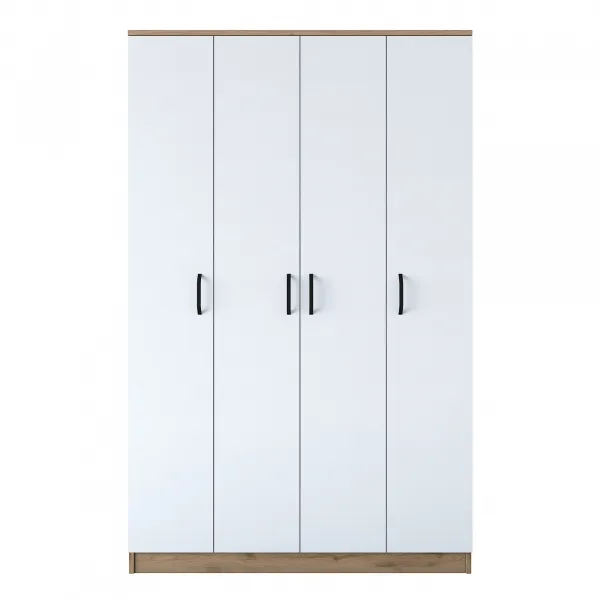Kalune Design Šatní skříň BA 116 120 cm ořech/bílá