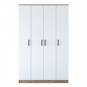 Kalune Design Šatní skříň BA 116 120 cm ořech/bílá
