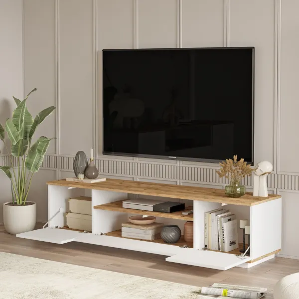 Kalune Design Sada nábytku do obývacího pokoje Fr 17 borovice Atlantic/bílá