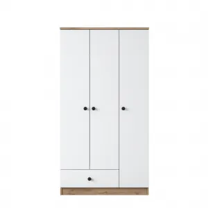 Kalune Design Šatní skříň BA 117 90 cm ořech/bílá
