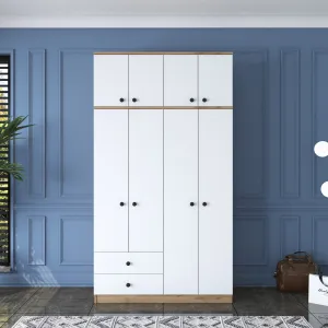 Kalune Design Šatní skříň BA 121 120 cm ořech/bílá