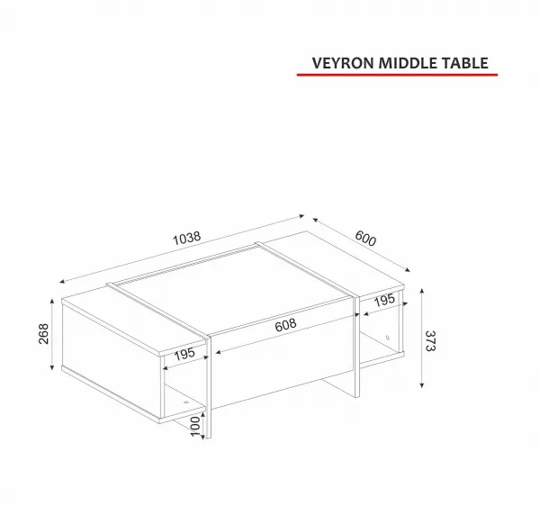 Kalune Design Sada nábytku do obývacího pokoje Veyron hnědá/mramor/zlatá
