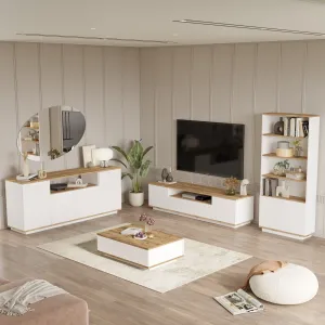 Kalune Design Sada nábytku do obývacího pokoje Fr 19 borovice Atlantic/bílá