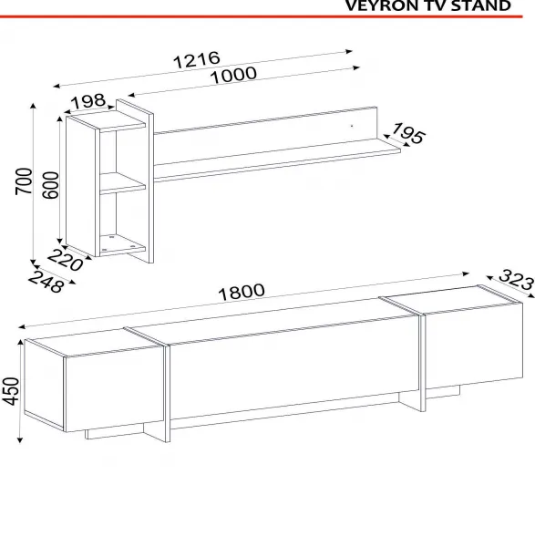 Kalune Design Sada nábytku do obývacího pokoje Veyron hnědá/mramor/zlatá