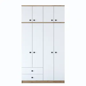 Kalune Design Šatní skříň BA 121 120 cm ořech/bílá