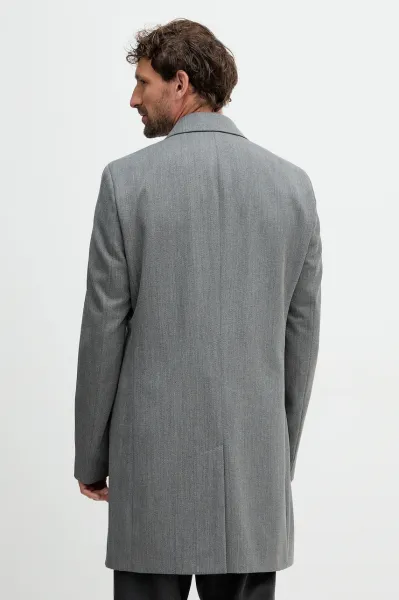 Vlnený kabát BOSS H-Hyde-Bib-254