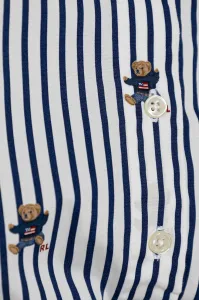 Dievčenské bavlnené šaty Polo Ralph Lauren