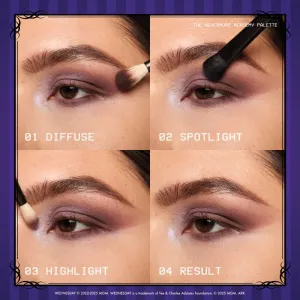 NYX Professional Makeup Wednesday The Nevermore Academy Palette paleta očných tieňov 8 farieb 8x1 g
